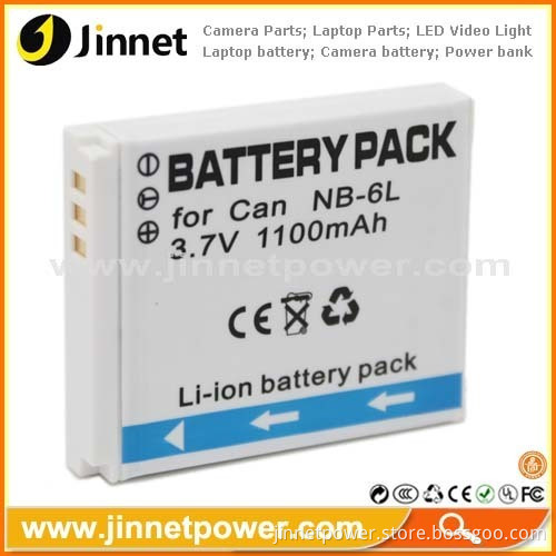 1100mah White Nb-6l Nb6l Camera Battery For Canon With High Quality 